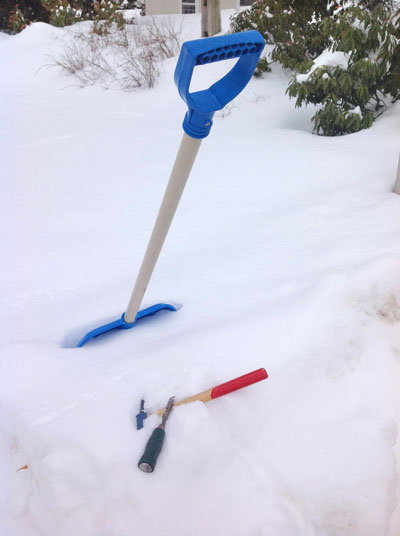 Snow and shovel