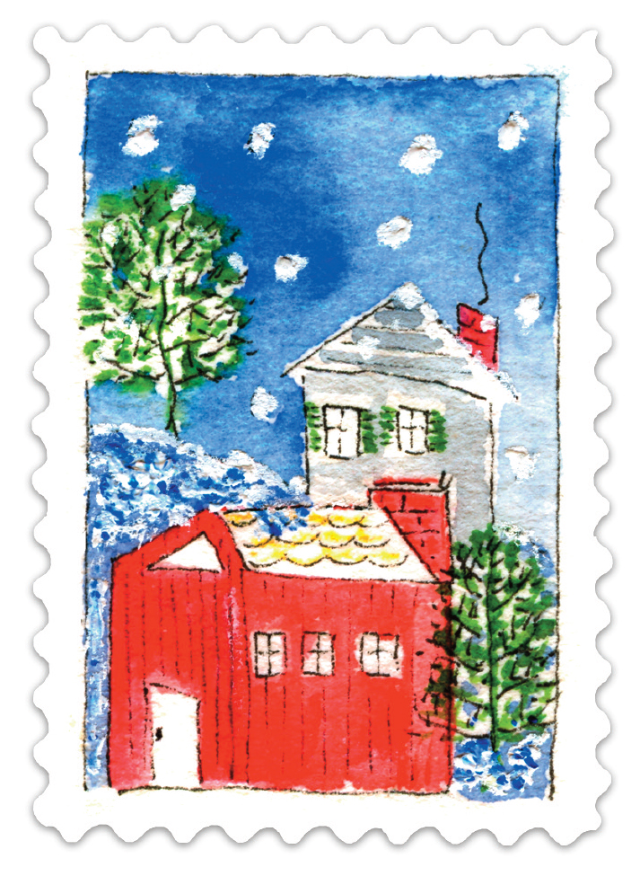 Stamped and Ready gift tag