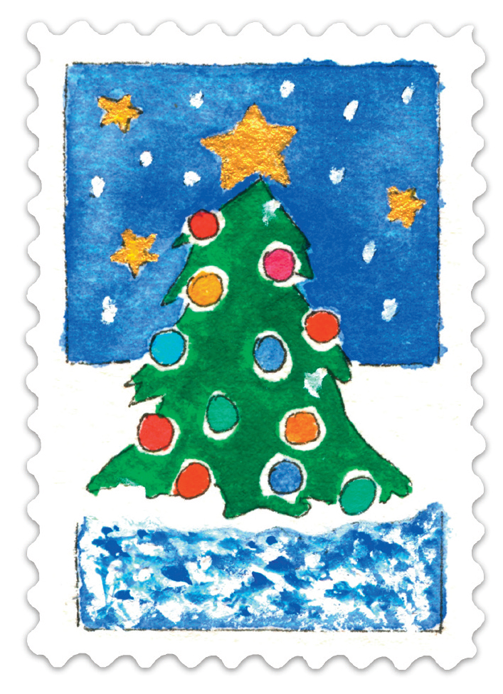 Stamped and Ready gift tag